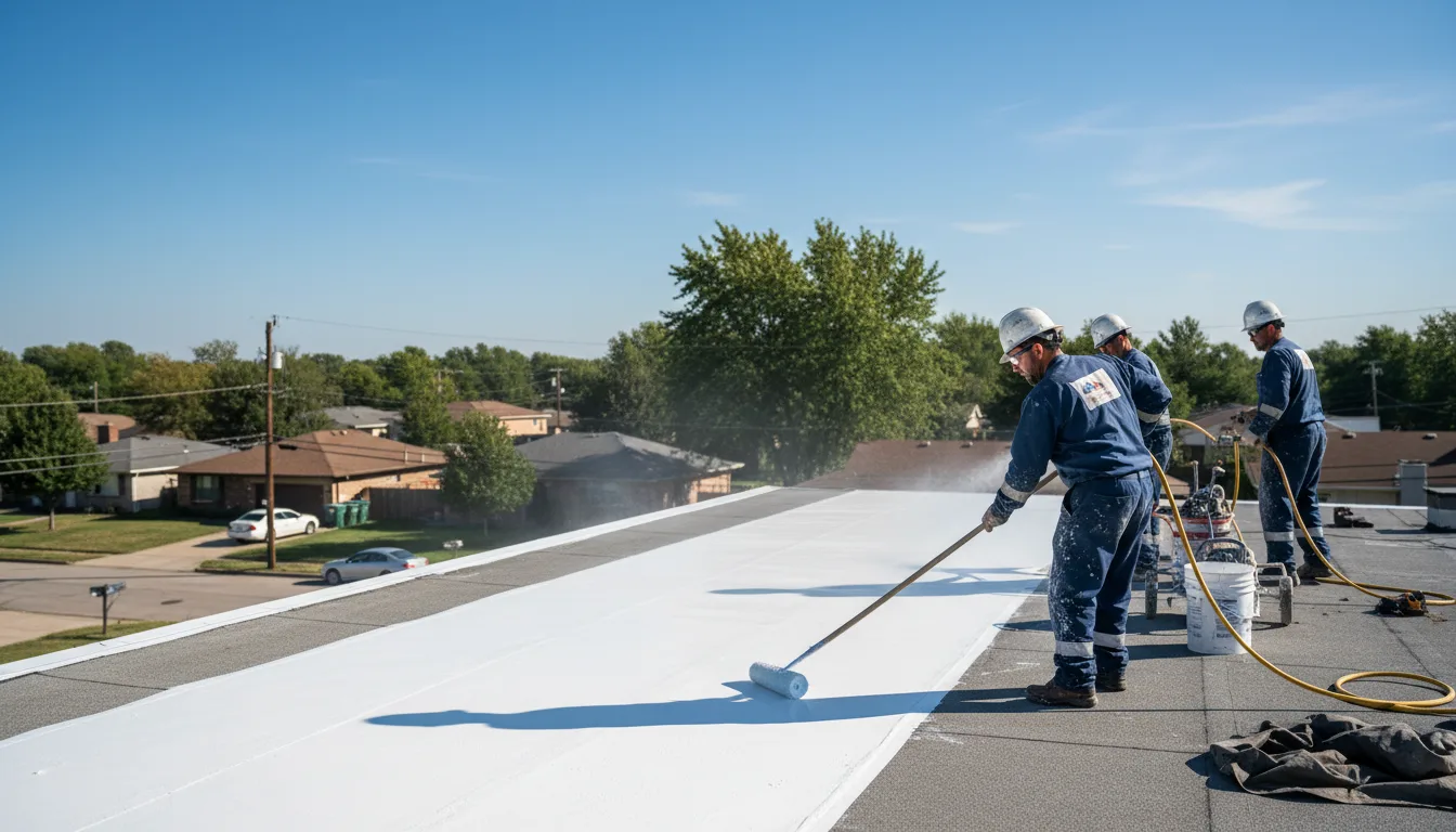Commercial roof coating in Byers, TX near me